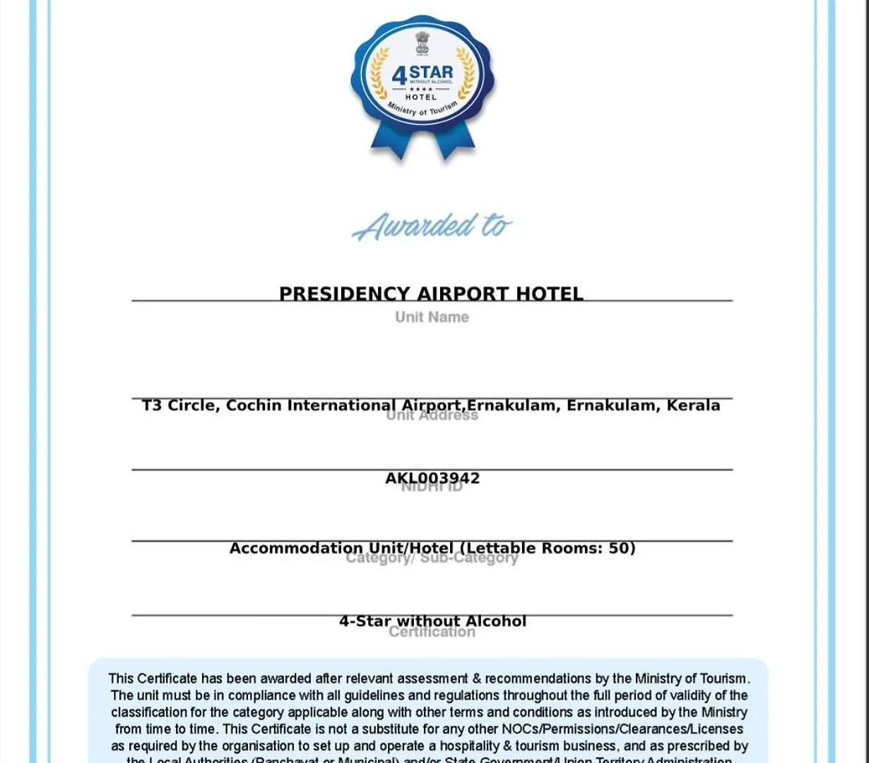 Presidency Airport Hotel Kochi